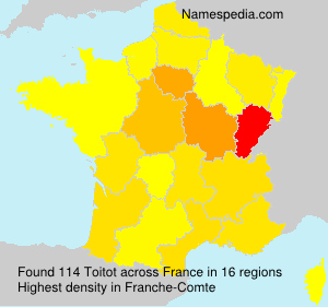 Surname Toitot in France Surname Toitot in France