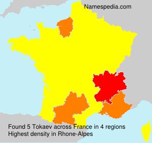 Surname Tokaev in France Surname Tokaev in France