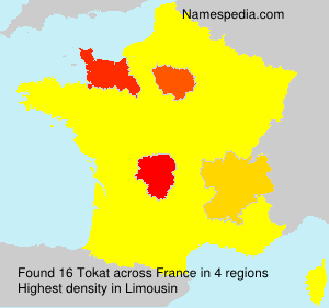 Surname Tokat in France Surname Tokat in France
