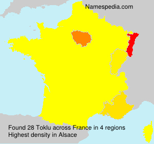 Surname Toklu in France Surname Toklu in France