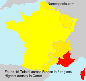 Surname Tolaini in France Surname Tolaini in France