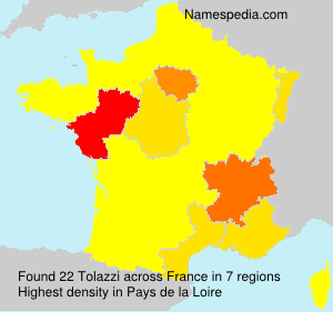 Surname Tolazzi in France Surname Tolazzi in France