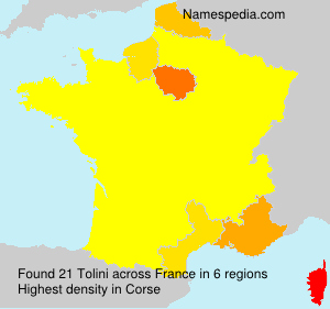 Surname Tolini in France Surname Tolini in France