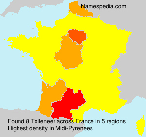 Surname Tolleneer in France Surname Tolleneer in France