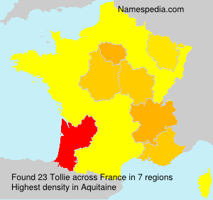 Surname Tollie in France Surname Tollie in France