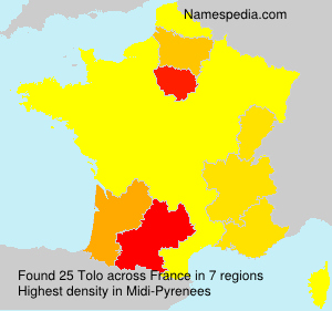 Surname Tolo in France Surname Tolo in France