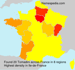 Surname Tomadini in France Surname Tomadini in France
