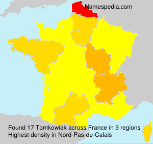 Surname Tomkowiak in France Surname Tomkowiak in France