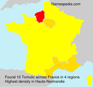 Surname Tomulic in France