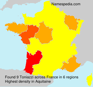 Surname Toniazzi in France Surname Toniazzi in France