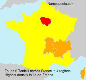 Surname Tonielli in France Surname Tonielli in France