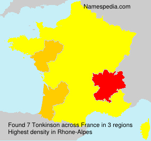 Surname Tonkinson in France Surname Tonkinson in France