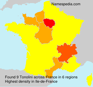 Surname Tonolini in France Surname Tonolini in France