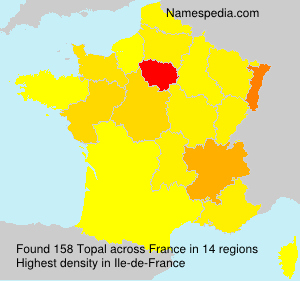 Surname Topal in France Surname Topal in France