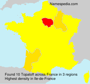Surname Topaloff in France Surname Topaloff in France