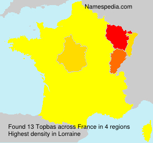 Surname Topbas in France Surname Topbas in France