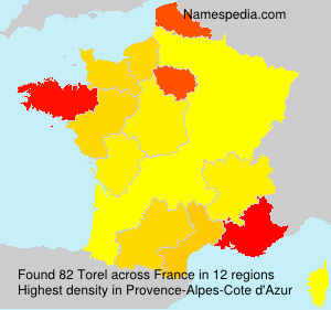 Surname Torel in France Surname Torel in France