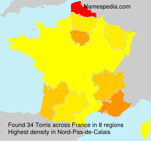 Surname Torris in France Surname Torris in France