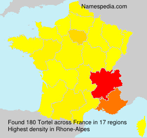 Surname Tortel in France Surname Tortel in France