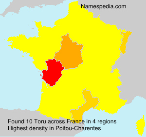 Surname Toru in France Surname Toru in France