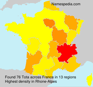 Surname Tota in France Surname Tota in France