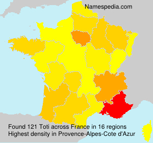Surname Toti in France Surname Toti in France