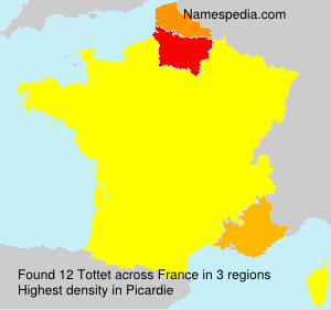 Surname Tottet in France Surname Tottet in France