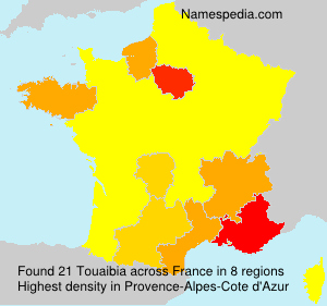 Surname Touaibia in France Surname Touaibia in France