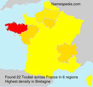 Surname Toubel in France Surname Toubel in France