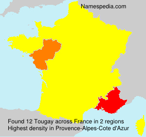 Surname Tougay in France Surname Tougay in France