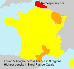 Surname Tougha in France Surname Tougha in France
