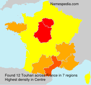 Surname Touhari in France Surname Touhari in France