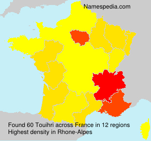 Surname Touihri in France Surname Touihri in France