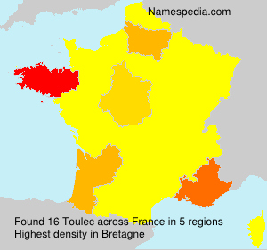 Surname Toulec in France Surname Toulec in France