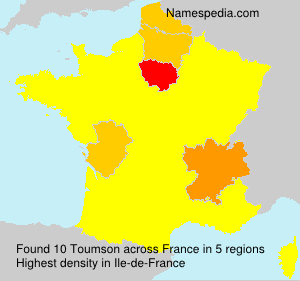Surname Toumson in France Surname Toumson in France