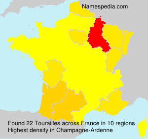 Surname Tourailles in France Surname Tourailles in France