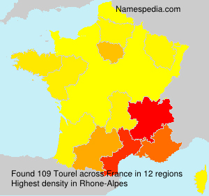 Surname Tourel in France Surname Tourel in France
