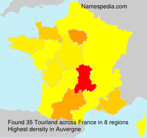 Surname Tourland in France Surname Tourland in France