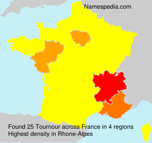 Surname Tournour in France Surname Tournour in France
