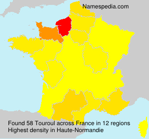 Surname Touroul in France Surname Touroul in France