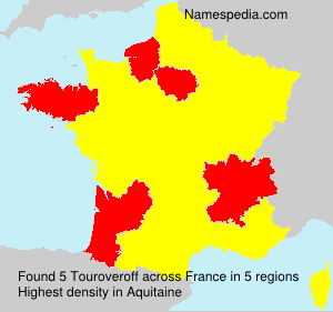 Surname Touroveroff in France Surname Touroveroff in France