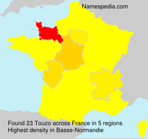 Surname Touzo in France Surname Touzo in France