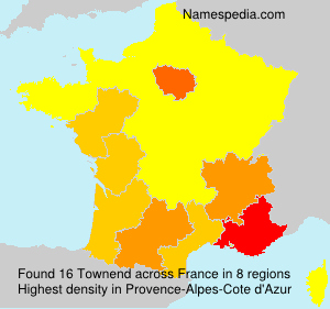 Surname Townend in France Surname Townend in France