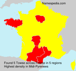 Surname Towse in France Surname Towse in France