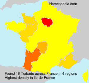 Surname Trabado in France Surname Trabado in France