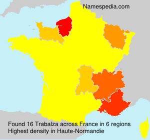 Surname Trabalza in France Surname Trabalza in France
