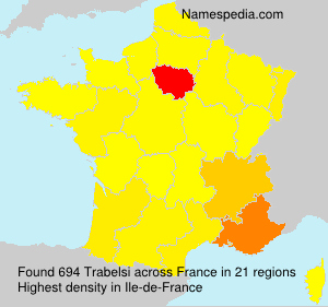 Surname Trabelsi in France Surname Trabelsi in France