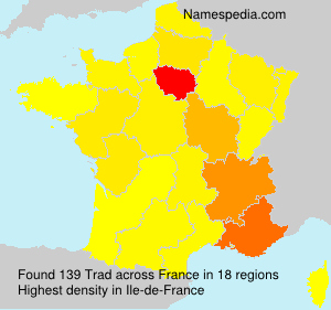 Surname Trad in France Surname Trad in France