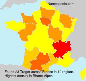 Surname Trager in France Surname Trager in France