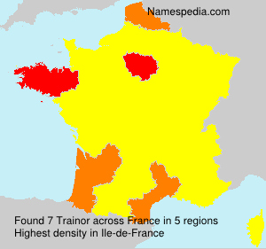 Surname Trainor in France Surname Trainor in France